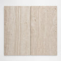 Ivory 18x36 Vein Cut Travertine Honed Unfilled Tile close-up