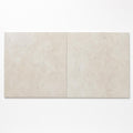 Ivory 24x24 Cross Cut Travertine Honed Filled Tile close-up