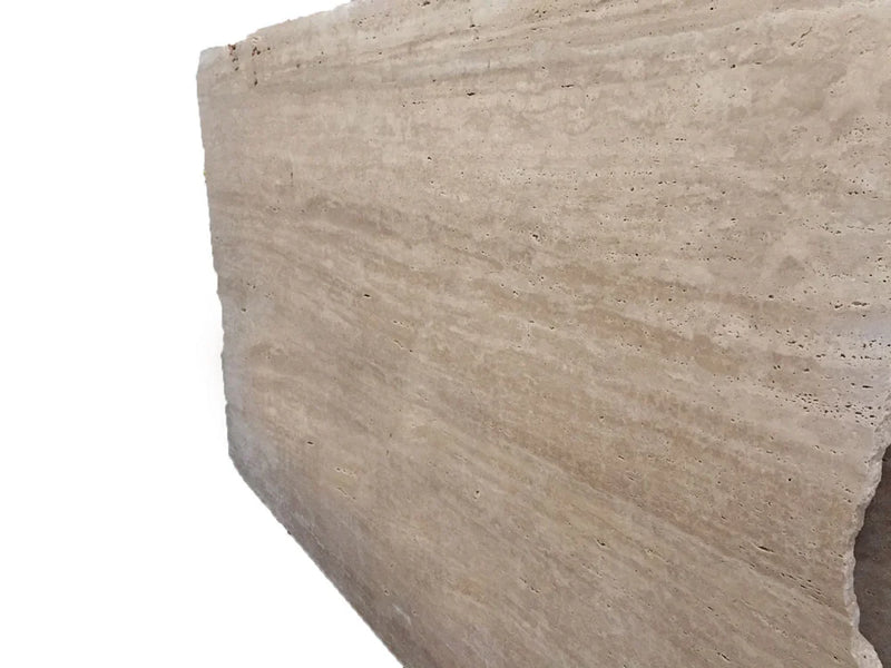 Ivory Beige 3cm Vein Cut Unfilled & Honed Travertine Slab