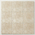 Ivory Beige Travertine Tile 12x12 Unfilled, Honed close-up