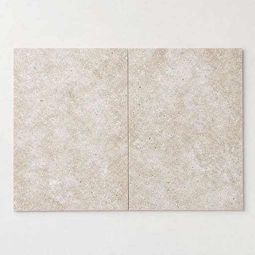 Ivory Beige Travertine Tile 16x24 Unfilled, Honed close-up