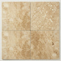 Ivory Beige Travertine Tile 18x18 Filled, Honed close-up