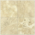 Ivory Beige Travertine Tile 18x18 Unfilled, Honed close-up