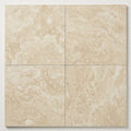 Ivory Cordoba Cream Travertine Filled, Honed & Straight Edge 18 x 18 x 1/2 Cross Cut Tile 18x18 close-up