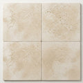 Ivory Cordoba Cream Travertine Tumbled 18 x 18 x 1/2 Cross Cut Tile 18x18 close-up