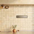 Ivory Cordoba Cream Travertine Tumbled 2 x 2 Mosaic 2x2 — Bathroom shower floor