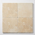 Ivory Cordoba Cream Travertine Tumbled 24 x 24 x 1.25 Paver 24x24 close-up