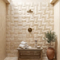 Ivory Cordoba Cream Travertine Wavy 2 x 2 Mosaic 2x2 — Spa spa interior
