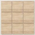 Ivory / Light Travertine 12x12 Cream Filled & Honed Tile close-up