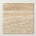 Ivory / Light Travertine 12x24 Cream Filled & Honed Tile close-up