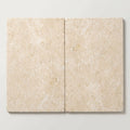 Ivory / Light Travertine 16x24 Cream Tumbled Tile close-up