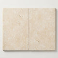 Ivory / Light Travertine 16x24 Cream Tumbled close-up
