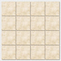Ivory / Light Travertine 4x4 Cream Filled & Honed Tile close-up