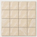 Ivory / Light Travertine 6x6 Cream Filled & Honed Tile close-up