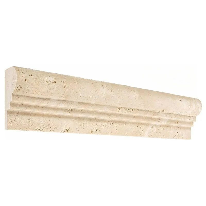 Ivory Cordoba Cream Travertine Honed 2.5 x 12 Double Step Tile
