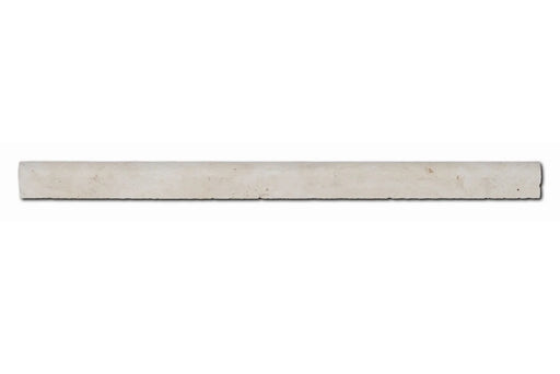Ivory 1x12 Rope Honed Travertine Trim