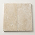Ivory Travertine Coping 12x24 Eased 5 cm close-up