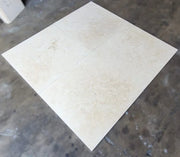 Ivory 24x24 Cross Cut Travertine Honed Filled Tile