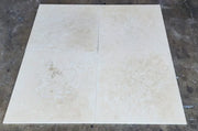 Ivory 24x24 Cross Cut Travertine Honed Filled Tile