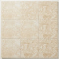 Ivory Travertine Tile 12x12 Honed, Filled close-up