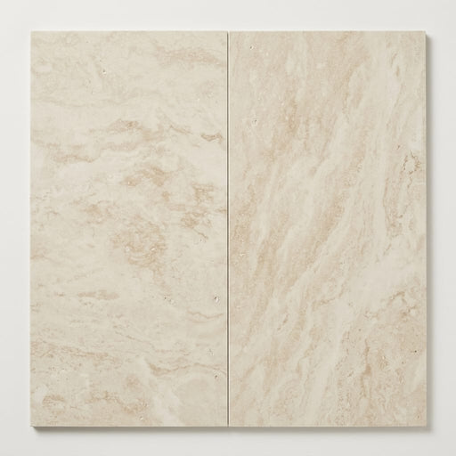Ivory Travertine Tile 12x24 Honed, Filled close-up