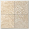 Ivory Travertine Tile 16x16 Honed, Filled close-up