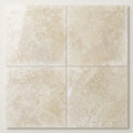 Ivory Travertine Tile 18x18 Filled, Polished close-up