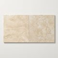Ivory Travertine Tile 24x24 Honed, Filled close-up