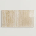 Ivory Vein Cut 24x24 Polished Travertine Tile close-up