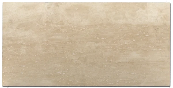 Vein Cut Travertine Ivory 12x24 Polished Filled Tile