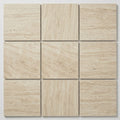 Ivory Vein Cut Travertine Tile 12x12 Honed close-up