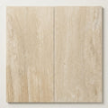 Travertine Tile - Ivory Vein Cut - Honed and Filled - 12x24 close-up