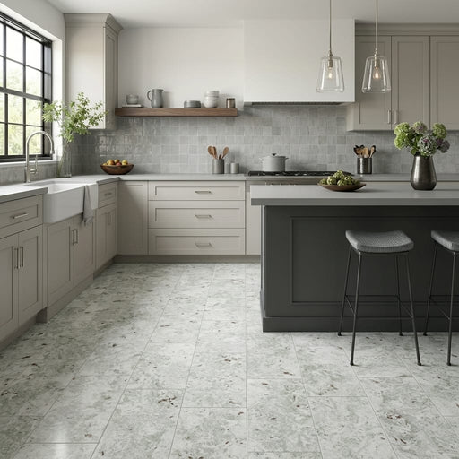 Jade 12x24 Honed Stone Marble & Dolomite Tile — Kitchen floor