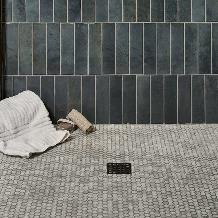 Glam Series Green 2-1/4x9-1/2 Matte Ceramic Tile