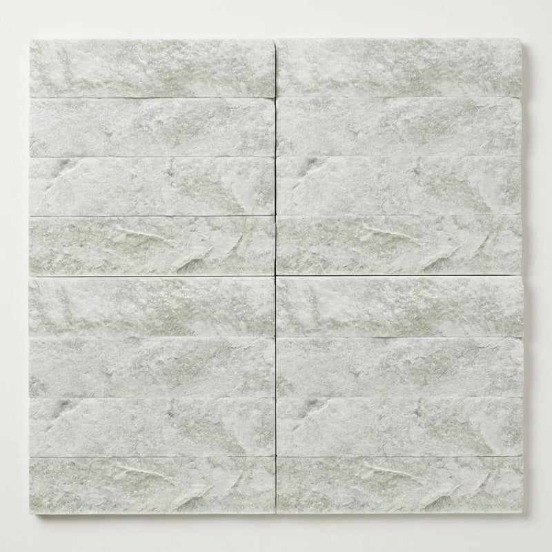 Jade Split 4x16 Marble Tile close-up