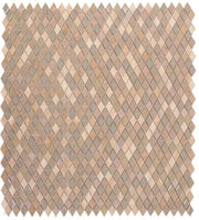 Jewel Swiss 11.5x12.5 Diamond Glass, Limestone, Resin Mosaic