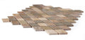 Jewel Swiss 11.5x12.5 Diamond Glass, Limestone, Resin Mosaic