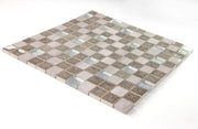 Jewel Swiss Grey New 11.75x11.75 Stone, Glass, Resin Mosaic