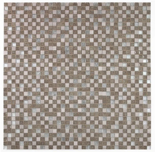 Jewel Swiss Grey New 11.75x11.75 Stone, Glass, Resin Mosaic