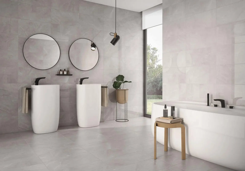 Jewels Etienne Gray 24x48 Polished Porcelain Tile