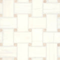 Jumbo Basketweave Dolomite with White Sand Honed 11.25x11.25 Marble Mosaic Tile