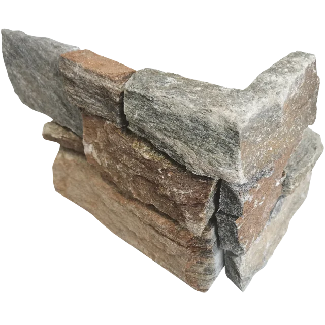 Jumbo Ledgers Amber Gold 20x8 Wired Mesh Limestone Ledger Corner