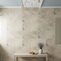 Jurastone Grey Limestone Tile 12x12 Honed 3/8 inch — Hallway floor