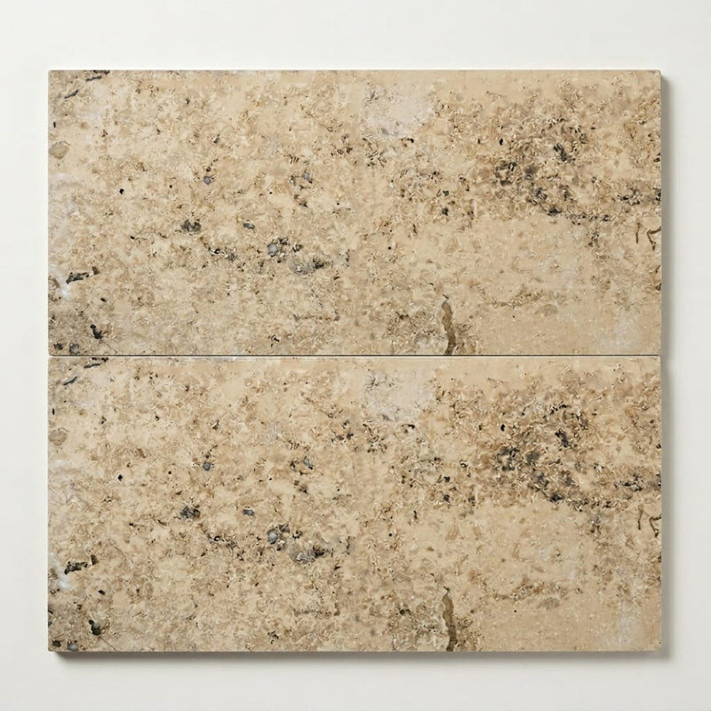 Jurastone Grey Limestone Tile 12x24 Honed 3/8 inch close-up