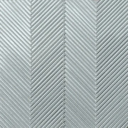Kaikos Blue 11.25x11.25 Skinny Chevron All Glass Matte Mosaic