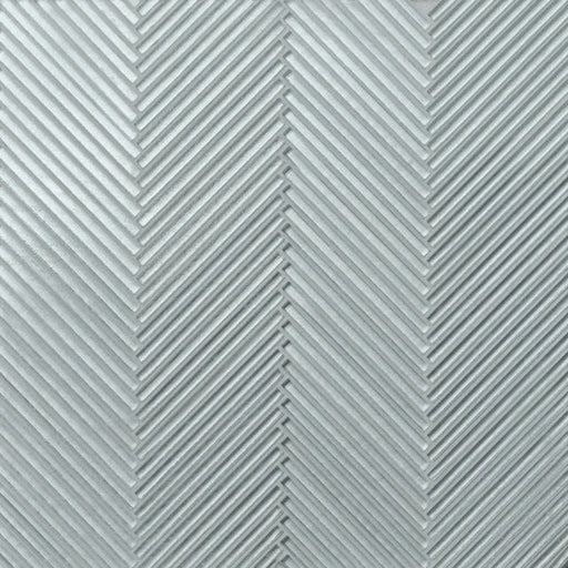 Kaikos Blue 11.25x11.25 Skinny Chevron All Glass Matte Mosaic