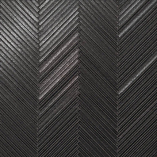 Kaikos Brown Skinny Chevron Matte All Glass Mosaic