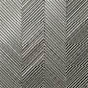 Kaikos Gray Matte Skinny Chevron All Glass 11.25x11.25 Mosaic