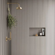 Kaikos Matte Gray 2x12 Glass Field Tile