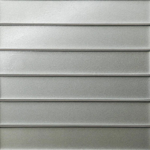 Kaikos Matte Gray 2x12 Glass Field Tile